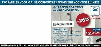 Zelfbouwmarkt Dumawall xl aanbieding