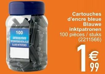 Cora Cartouches d’encre bleue blauwe inktpatronen aanbieding