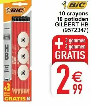 Cora 10 crayons 10 potloden gilbert hb aanbieding