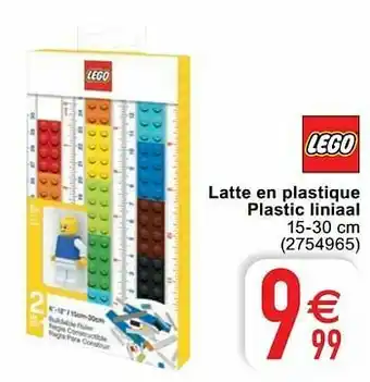 Latte en plastique plastic liniaal