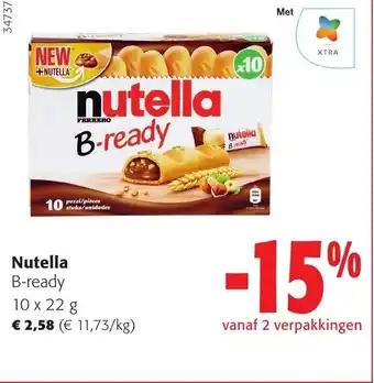 Colruyt Nutella B-ready 10 x 22 g aanbieding