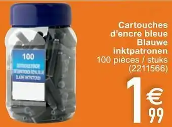 Cora Cartouches d’encre bleue blauwe inktpatronen aanbieding