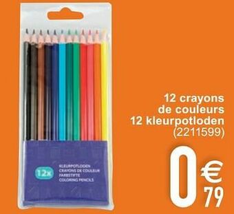Cora 12 crayons de couleurs 12 kleurpotloden aanbieding