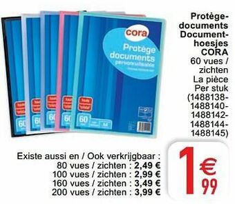 Cora Protègedocuments documenthoesjes cora aanbieding