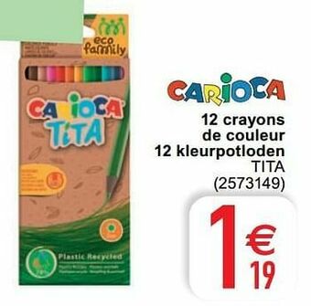 Cora 12 crayons de couleur 12 kleurpotloden tita aanbieding