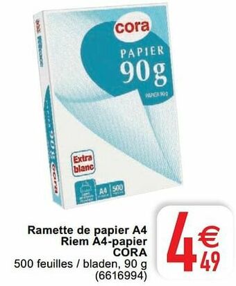 Cora Ramette de papier a4 riem a4-papier cora aanbieding