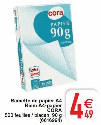 Cora Ramette de papier a4 riem a4-papier cora aanbieding
