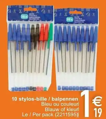 Cora 10 stylos-bille - balpennen aanbieding