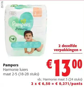 Pampers Harmonie luiers maat 2-5 (18-28 stuks)