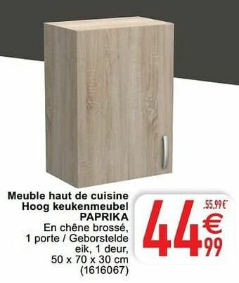 Cora Meuble haut de cuisine hoog keukenmeubel paprika aanbieding