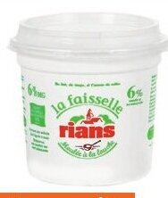 Rians La faisselle verse hoevekaas van volle melk 500 g