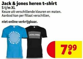 Kruidvat Jack + jones heren t-shirt aanbieding