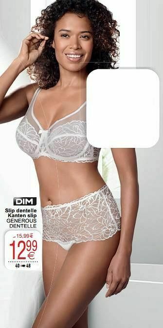 Cora Slip dentelle kanten slip generous dentelle aanbieding