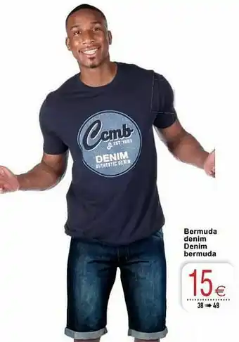 Cora Bermuda denim denim bermuda aanbieding