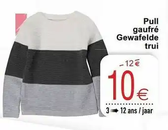 Cora Pull gaufré gewafelde trui aanbieding