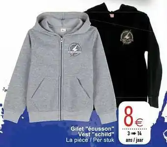 Gilet écusson vest schild