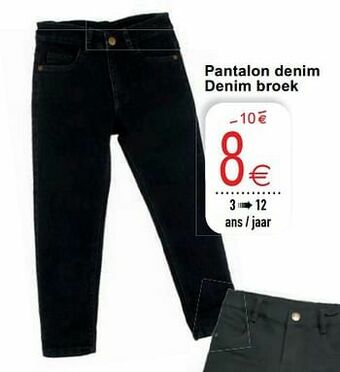 Cora Pantalon denim denim broek aanbieding