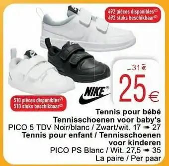 Tennis pour bébé tennisschoenen voor baby`s tennis pour enfant - tennisschoenen voor kinderen