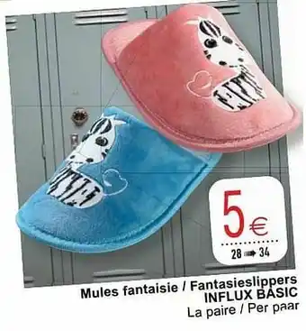 Cora Mules fantaisie - fantasieslippers influx basic aanbieding