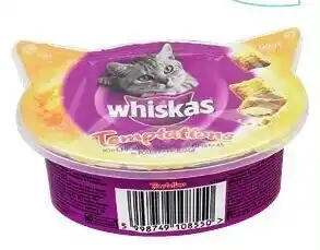 Colruyt Whiskas Temptations met kip en kaas 60 g aanbieding