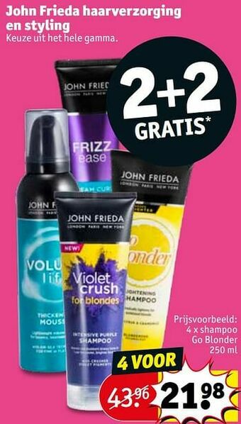 Kruidvat Shampoo go blonder aanbieding