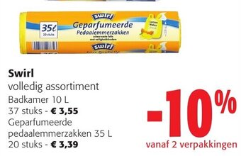 Colruyt Swirl Geparfumeerde pedaalemmerzakken 35 L- 20 stuks aanbieding