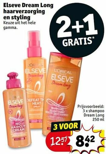 Kruidvat Shampoo dream long aanbieding