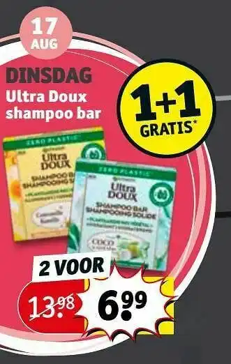 Kruidvat Ultra doux shampoo bar aanbieding