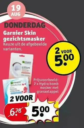 Kruidvat Hydra bomb masker met granaatappel aanbieding