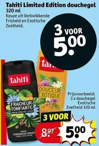 Kruidvat Douchegel exotische zoetheid aanbieding