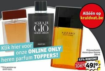 Kruidvat Azzaro pour homme aanbieding