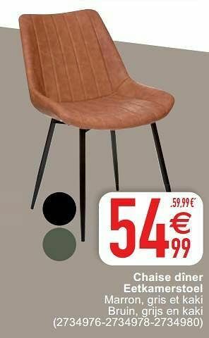 Cora Chaise dîner eetkamerstoel aanbieding