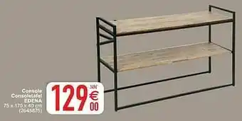 Console consoletafel edena