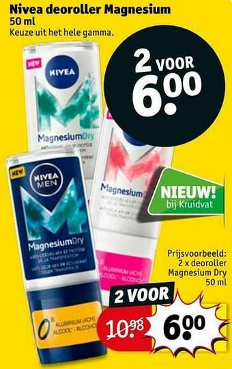 Kruidvat Deoroller magnesium dry aanbieding