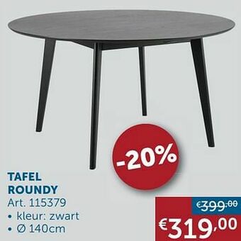 Zelfbouwmarkt Tafel roundy aanbieding