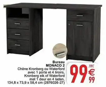 Cora Bureau monaco 2 aanbieding