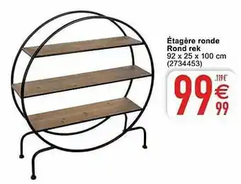Cora Étagère ronde rond rek aanbieding