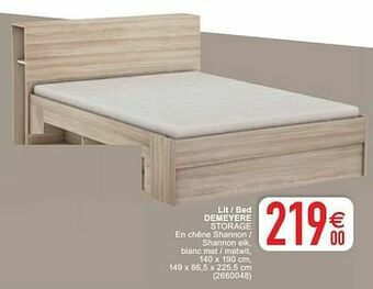Lit - bed demeyere storage