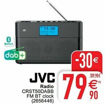 Jvc radio crst50dabb fm bt clock