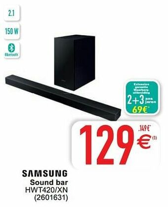 Cora Samsung sound bar hwt420-xn aanbieding