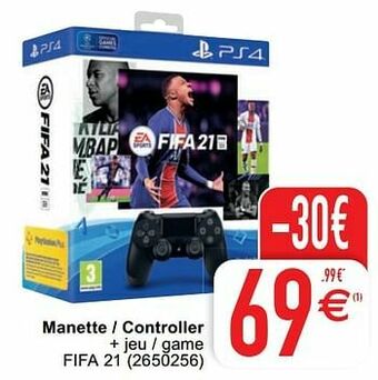 Manette - controller + jeu - game fifa 21