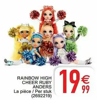 Cora Rainbow high cheer ruby anders aanbieding