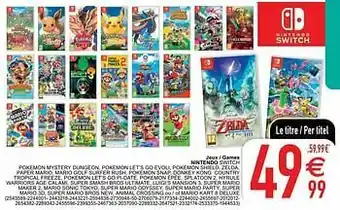 Cora Jeux - games nintendo switch pokemon mystery dungeon aanbieding