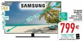 Cora Samsung tv qled qled-tv qe55- q70talxxn aanbieding