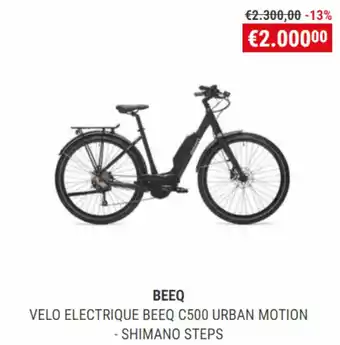 Decathlon BEEQ VELO ELECTRIQUE BEEQ C500 URBAN MOTION - SHIMANO STEPS aanbieding