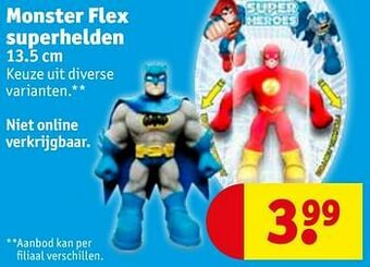 Kruidvat Monster flex superhelden aanbieding