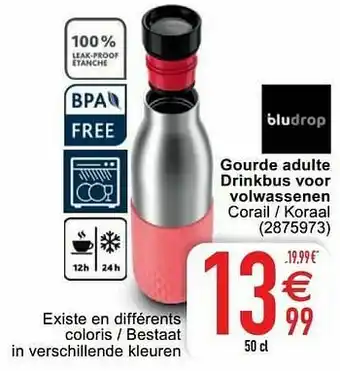 Cora Gourde adulte drinkbus voor volwassenen aanbieding