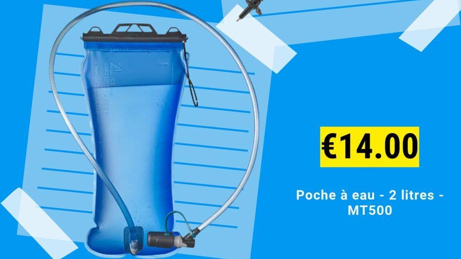 Poche ?� eau - 2 litres - MT500 promotie bij Decathlon