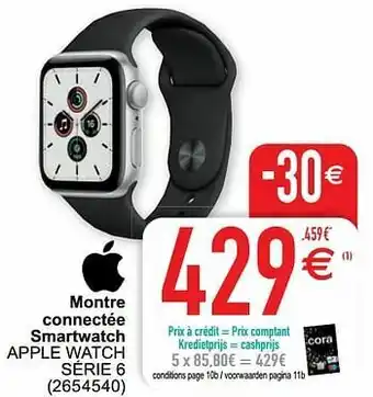 Cora Apple montre connectée smartwatch apple watch série 6 aanbieding