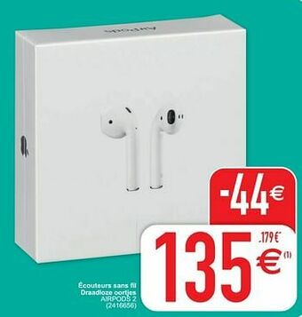 Cora Apple écouteurs sans fil draadloze oortjes airpods 2 aanbieding